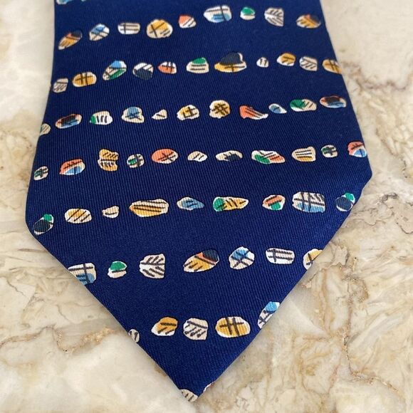 Hermes 100% Silk Tie - Picture 4 of 9